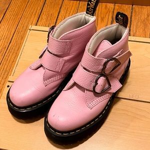 Pink Platform Doc Martens, Doctor Martens, Docs, DM, Devon Heart Boots Size 7